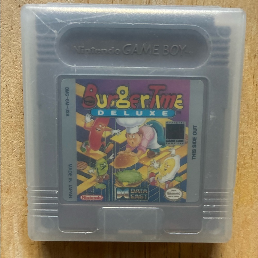 Nintendo Game Boy Burger Time DELUXE Game With Case, Tested, Works